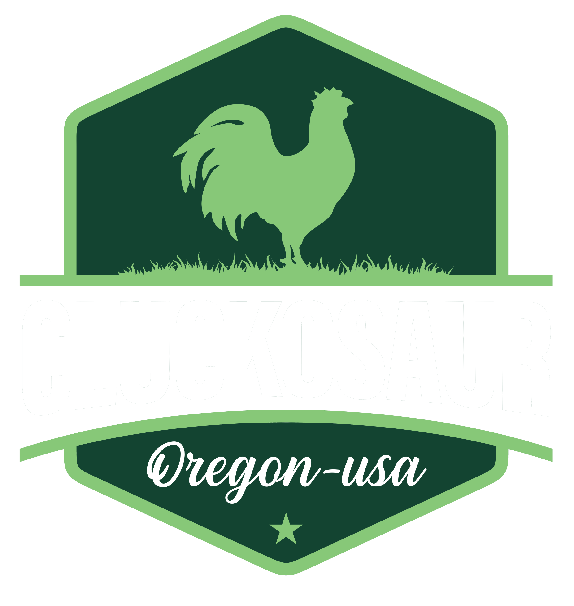 Cluckosaur Logo