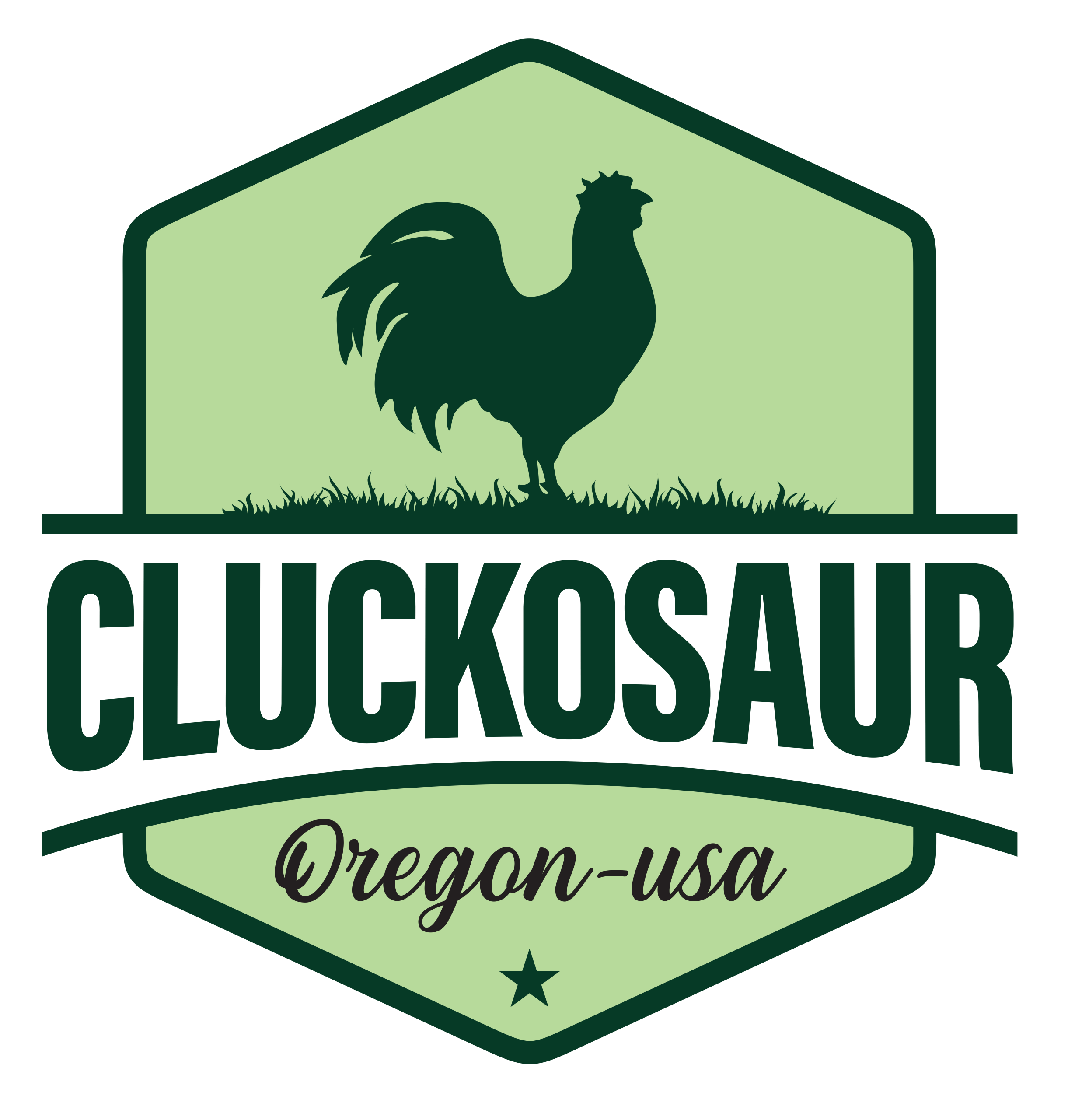 Cluckosaur Logo